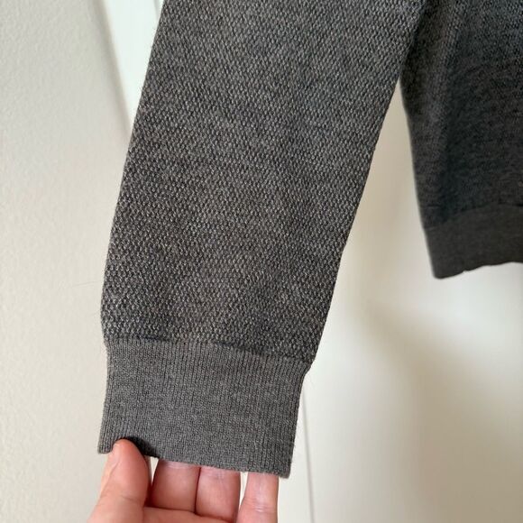 Calvin Klein Italian Yarn Sweater Womens Sz L Brown Crewneck Merino Wool Blend - Picture 4 of 10